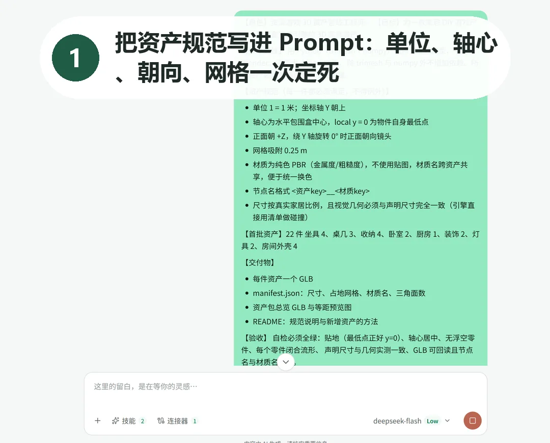 3D家具生成过程截图 1