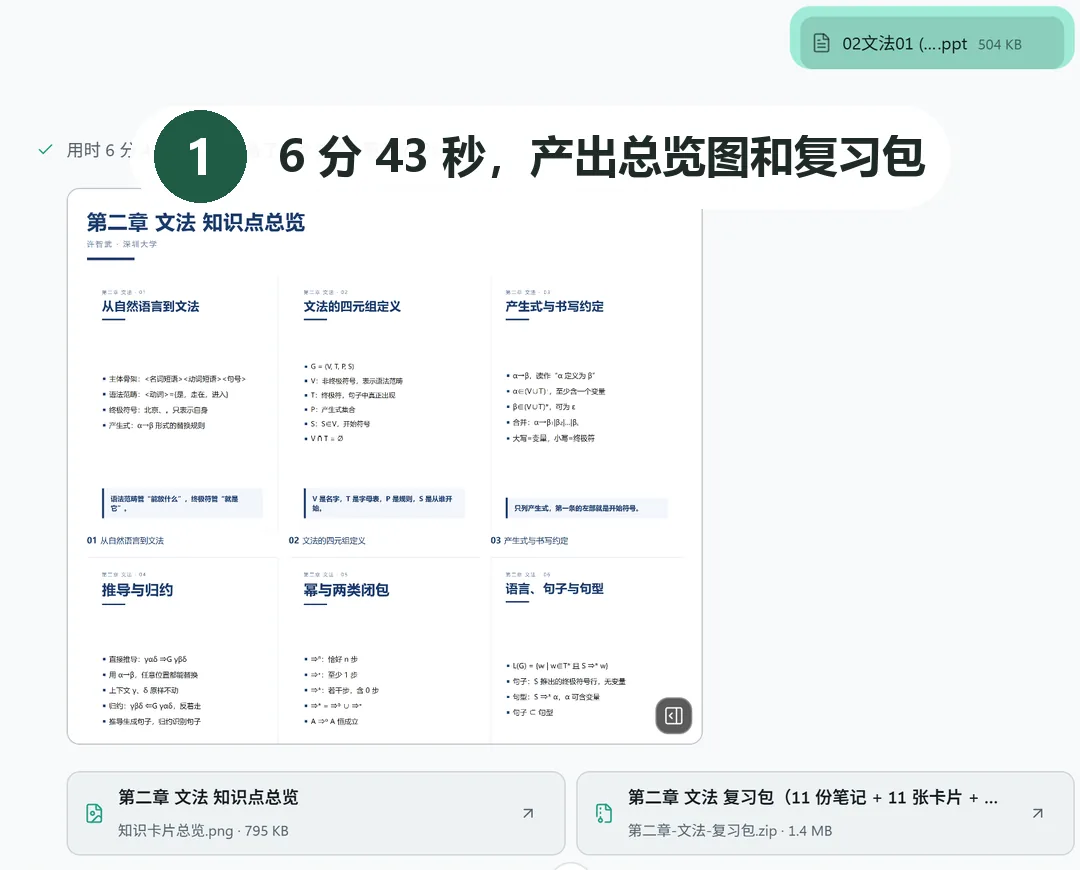 课件转复习笔记与知识卡片过程截图 1